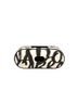 Dolce & Gabbana Basic 100% Leather Solid Black Black White Leather Scribble Embossed Logo Airpods  Case One size - photo 4