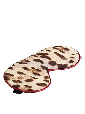 Dolce & Gabbana Basic Brown Leopard Print Silk Women Accessory Sleep Eye Women's Mask (view 2)