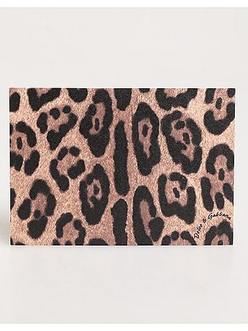 Dolce & Gabbana Basic Multicolor Leopard Print Envelope Paper Post Card Women's Holder (view 1)