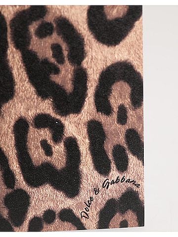 Dolce & Gabbana Basic Multicolor Leopard Print Envelope Paper Post Card Women's Holder (view 2)
