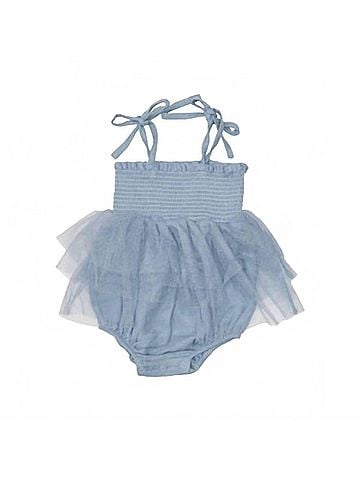 Angel Dear Girls Soft Chambray Tutu Bubble Dress (view 1)