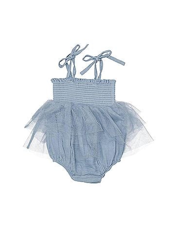 Angel Dear Girls Soft Chambray Tutu Bubble Dress (view 2)