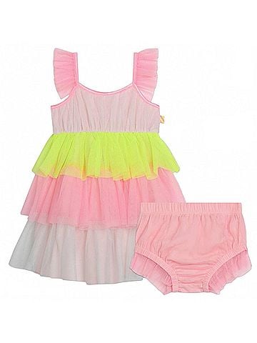 Billie Blush Baby Layered Tulle Dress (view 2)