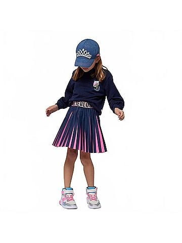 Billie Blush Logo Pleated Skirt (view 2)