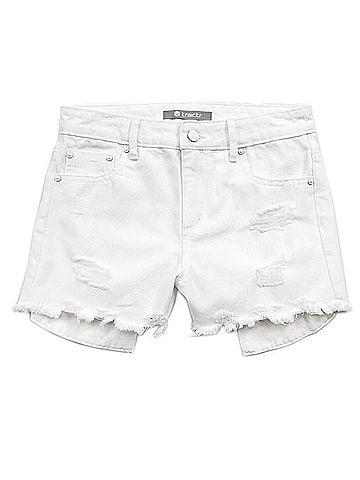 Tractr Girl's Weekender Destruction Shorts (view 1)