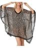 Michael Kors 100% Polyester Animal Print Multi Color Swimsuit Cover Up One size - photo 1