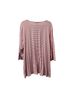 Chico's Stripes White Red Long Sleeve Blouse Size XXL - photo 2