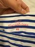 Vineyard Vines Stripes White Blue 3/4 Sleeve Blouse Size XS - photo 3