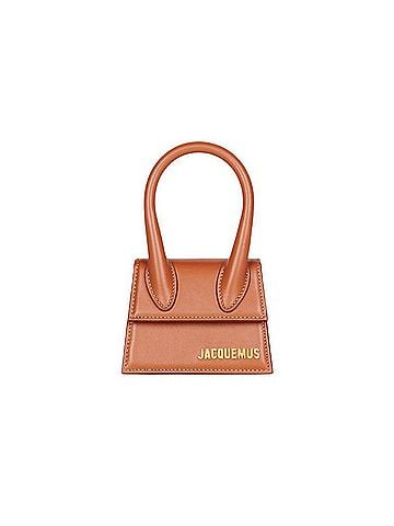 Jacquemus Le Chiquito Moyen Bag Leather Brown Calfskin Handbag (view 1)