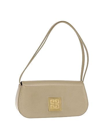 Givenchy Vintage Handbag Leather Beige Leather Handbag (view 1)