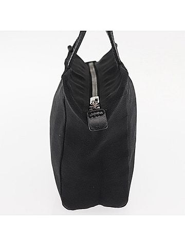 Fendi Vintage Handbag Canvas Black Canvas Handbag (view 2)