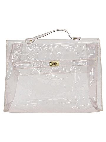 Hermès Kelly Souvenir Bag Vinyl Clear Plastic Handbag (view 1)