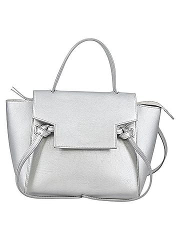 Céline Belt Bag Textured Leather Silver Leather Handbag (view 1)