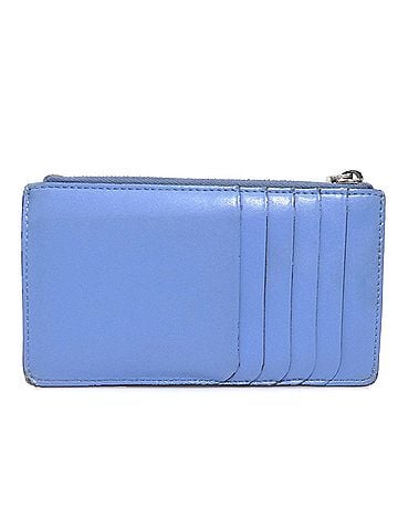 Fendi FENDI F-Is Leather Wallet with Coin Purse, Blue, Women's, 8M0348 A0KK, h31853g (view 2)