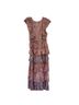 Oliphant Multi Color Pink Cocktail Dress Size M - photo 2
