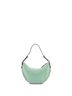 Prada 100% Leather Green Arque Half Moon Hobo Leather Small One size - photo 4