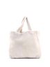Prada 100% Shearling White Logo Tote Shearling Medium One size - photo 2