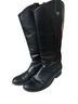 FRYE Solid Black Boots Size 8 1/2 - photo 2