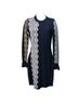 3.1 Phillip Lim Blue White Gold Wool Dress Size XS - photo 1