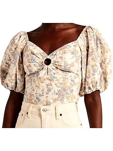 Abercrombie & Fitch Cropped Short Sleeve Top (view 1)