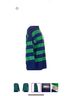 MNG Stripes Blue Green Pullover Sweater Size S - photo 3