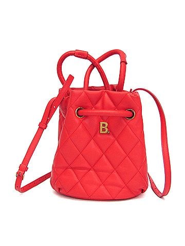 Balenciaga Balenciaga B Bucket Bag 600327 Women's Leather Handbag,Shoulder Bag Red Color (view 1)
