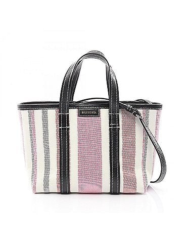 Balenciaga Balenciaga Balbes Handbag, Canvas, Women's, White, Multicolor, 671404 (view 1)