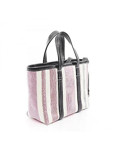 Balenciaga Balenciaga Balbes Handbag, Canvas, Women's, White, Multicolor, 671404 (view 2)