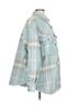We the Free Plaid Teal Tan White Jacket Size L - photo 3
