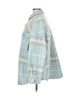 We the Free Plaid Teal Tan White Jacket Size L - photo 4