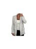 H&M Stripes White Blue Blazer Size 4 - photo 1