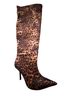 PrettyLittleThing Animal Print Multi Color Heels Size 10 - photo 3
