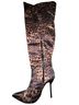 PrettyLittleThing Animal Print Multi Color Heels Size 10 - photo 1