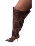 PrettyLittleThing Animal Print Multi Color Heels Size 10 - photo 2