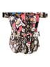 Just Cavalli Floral Animal Print Graphic Multi Color Short Sleeve Blouse Size XS - photo 3