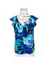 Trina Turk Floral Blue Multi Color Short Sleeve Blouse Size S - photo 1