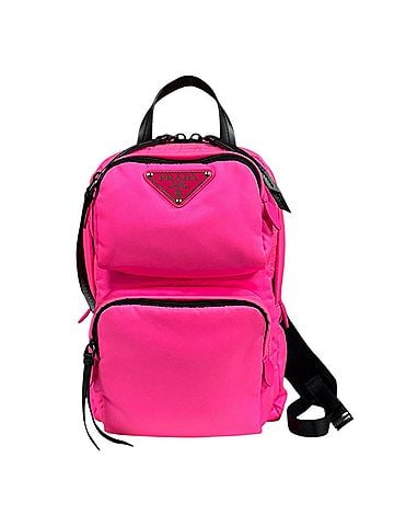 Prada Pre-owned Prada nylon body bag, 1BZ026, pink, women's. (view 1)