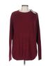 Adolfo Dominguez 100% Cotton Solid Burgundy Pullover Sweater Size L - photo 1