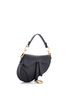 Christian Dior 100% Leather Black Saddle Handbag Leather Mini One size - photo 3