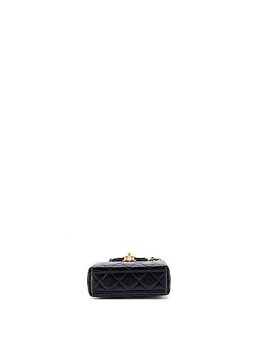 Chanel Kelly Top Handle Shopping Bag Quilted Shiny Aged Calfskin Nano (view 2)