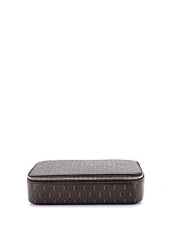 Saint Laurent Zip Around Jewelry Box Monogram All Over Canvas Large (view 1)