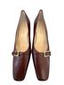 Anne Klein Solid Brown Burgundy Heels Size 7 1/2 - photo 2