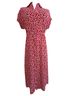 Chaps Floral Red White Blue Casual Dress Size S - photo 1