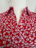 Chaps Floral Red White Blue Casual Dress Size S - photo 5