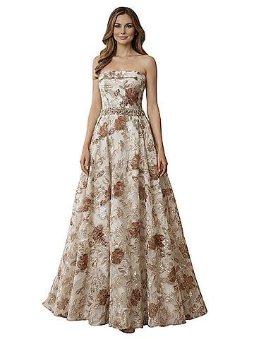 Jovani Embossed Cocktail Dress (view 1)