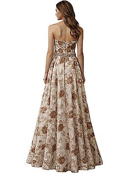 Jovani Embossed Cocktail Dress (view 2)