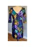 Milly Print Multi Color Cocktail Dress Size 4 - photo 4