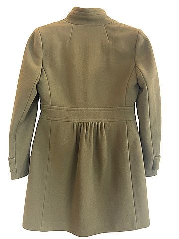 J.Crew olive green Colette 94% wool thinsulate-lined Coat (view 2)