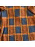 Field Flower Plaid Multi Color Orange Blue Brown Yellow Coat Size XS - photo 2