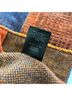 Field Flower Plaid Multi Color Orange Blue Brown Yellow Coat Size XS - photo 11